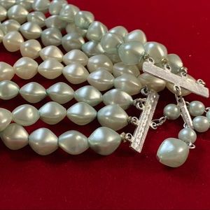 Vintage HongKong 4 strand beaded necklace